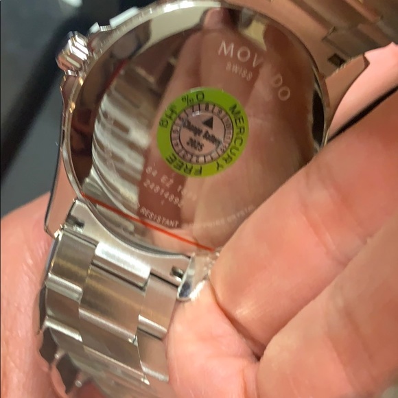 ⛔️HOLD⛔️Authentic Movado 38mm stainless blue watch - Picture 6 of 11